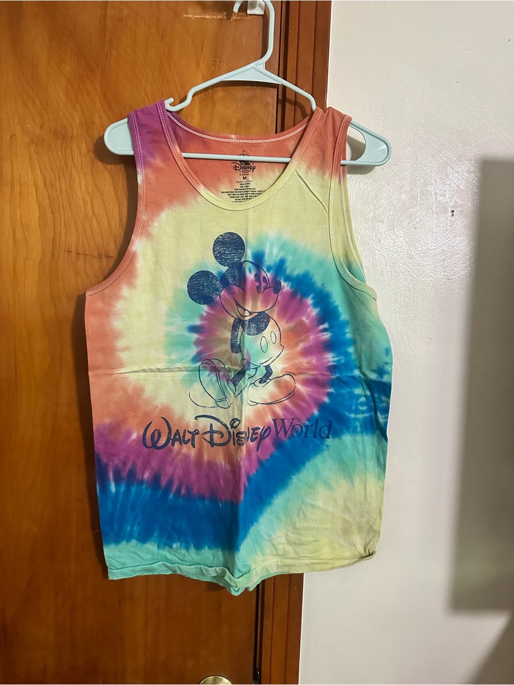 Disney Tie-Dye Mickey Tank Top in Rainbow Colors